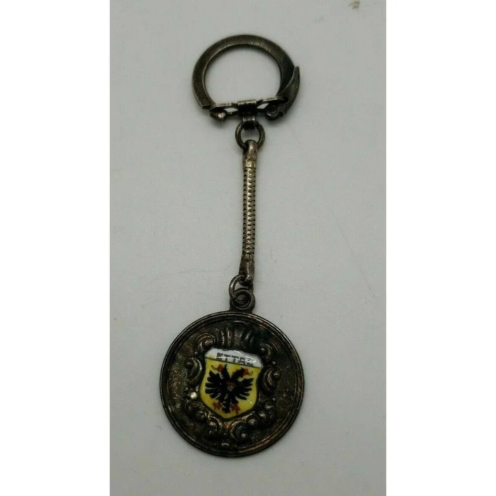 Vintage Ettal, Garmisch-Partenkirchen, Bavaria crest travel souvenir‎ keychain